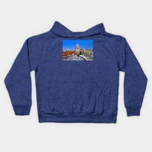 St Paul's Cathedral London Millennium Bridge Kids Hoodie